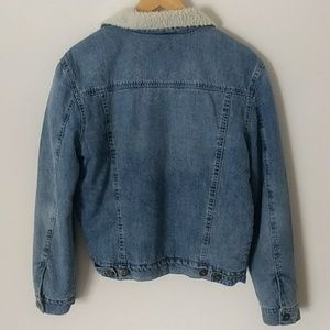 Nwt Guess Skyes Sherpa Fur Lined Denim 
